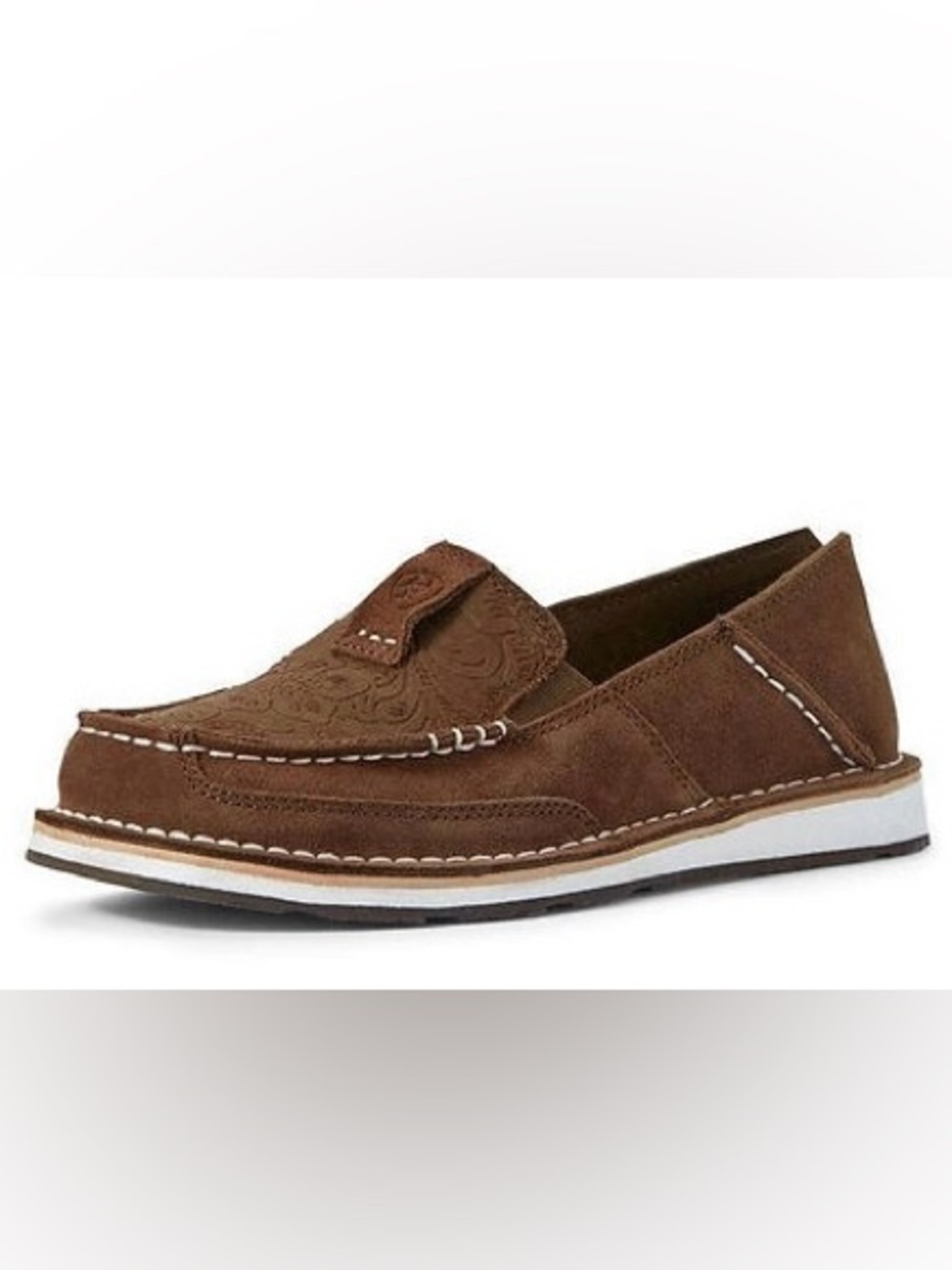 Ariat Size 8 Cruiser Shoes Moccasins Slip On Casual Brown Leather Suede